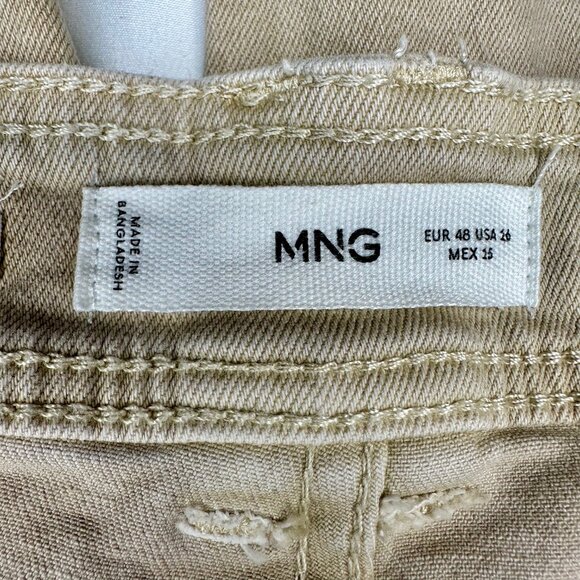 Mango Catherin High-Rise Culotte Wide Leg Raw Hem Jeans 16 - Picture 7 of 16